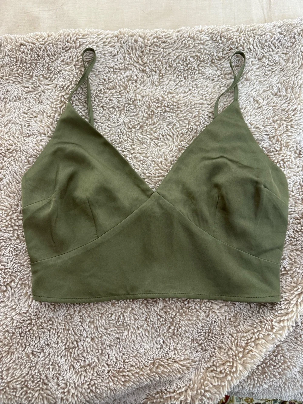Abercrombie Satin Crop Top